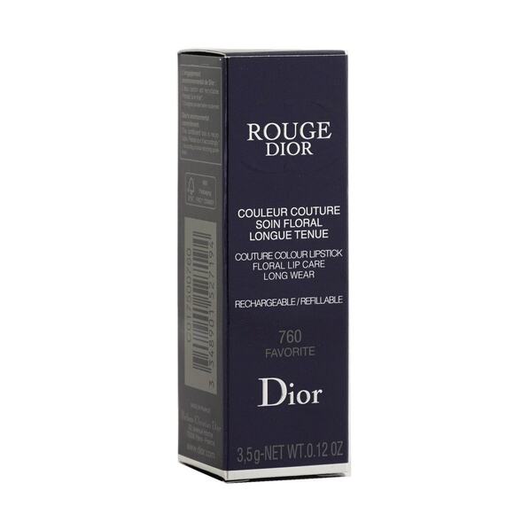 Rouge Dior Refillable Lipstick - FAVORITE #760 in Velvet Finish - Picture 3 of 7